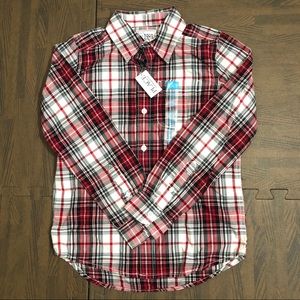 Children’s Place Kids Plaid Long Sleeve Shirt.